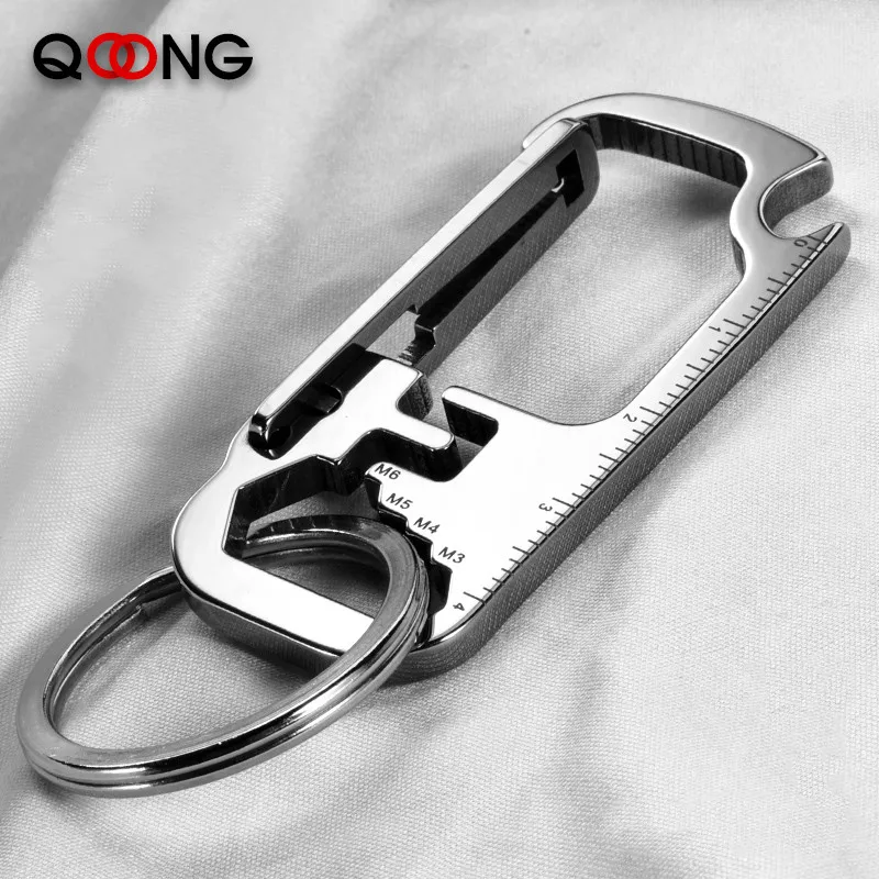 Multi Function Tool Keychain with Wrench, Bottle Opener