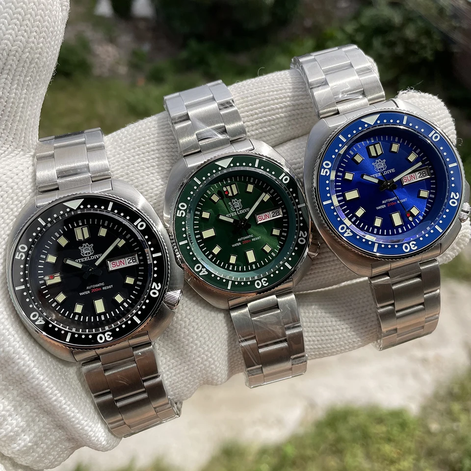 STEELDIVE 自動巻き ダイバーズウォッチ 200m NH36 STEELDIVE NH36 Diver Watch 200m Sapphire Automatic Men's Watch