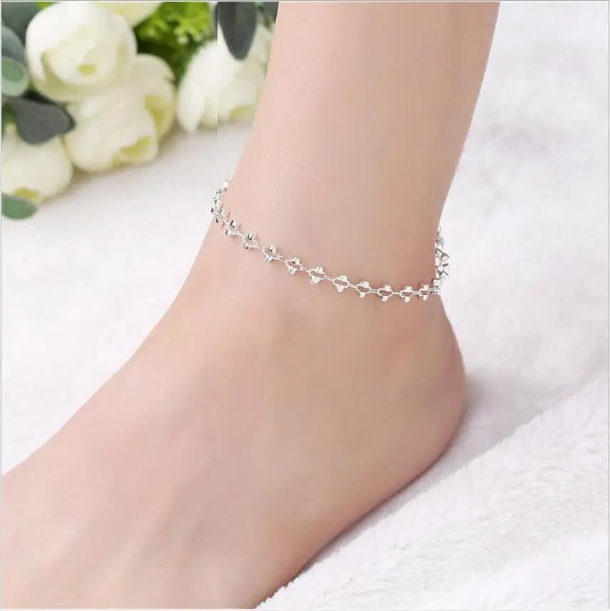 

Women's Vintage Flower Barefoot Sandals Beach Anklet Tassel Chain Foot Jewelry Bracelet on Leg Bracelet Ankle Jewelry S1932