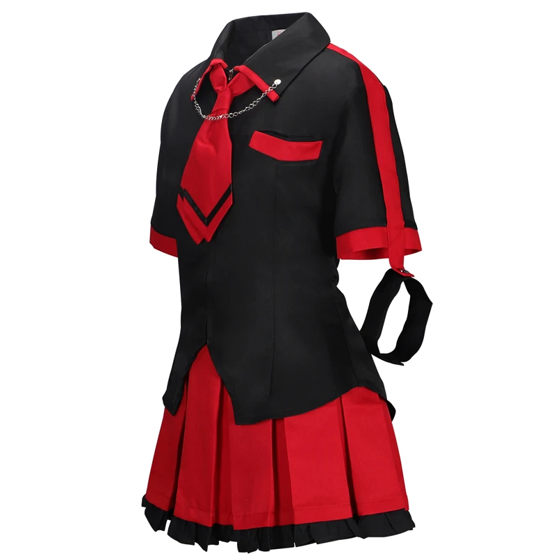 Anime Blood C Kisaragi Saya Cosplay Costume Dress Shirt Tie whole set Hot Sale Uniform Halloween party