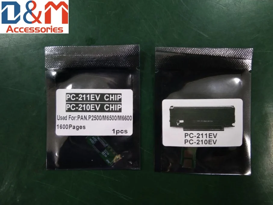 1Pcs Compatible New Toner Chip 1.6K PC-210 PC-211E PC-210E PC-211 For Pantum P2500W P2505 M6200 M6500 M6505 M6600 M6607