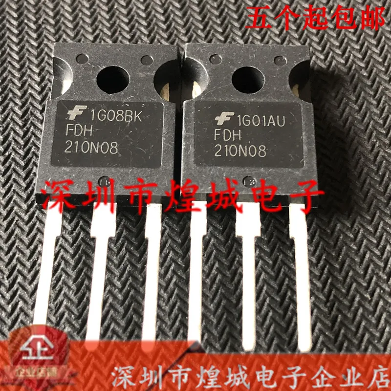 

10PCS/Lot FDH210N08 TO-247 210V 75A