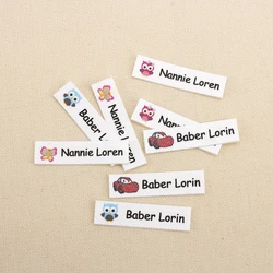 160pcs Custom Ironing Labels,  Cartoon labels, children's clothing, personalized name tags for children, iron on  (TB3262)