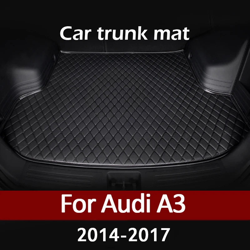 MIDOON Car trunk mat for Audi A3 Sedan 2014 2015 2016 2017 cargo liner carpet interior accessories cover