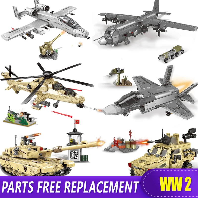 XINGBAO Military Set Arms Rocket Gun Tank Fighter Armored Vehicle Model Building Toys Blocks Bricks With WW2 Figure MOC