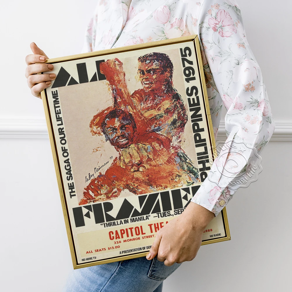 Boxer Wall Art, Boxing Match Vintage Art, Sports Boxing Prints Poster, Vintage Watercolor Print, Sports Competition Poster