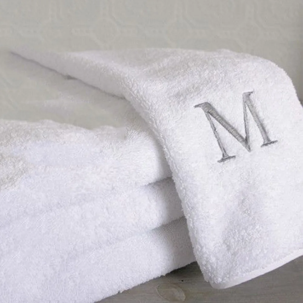 New Monogrammed Hand Towel Personalized Hotel Bath Towels Embroidered Initials Bathroom Accessories Customized Wedding Gifts