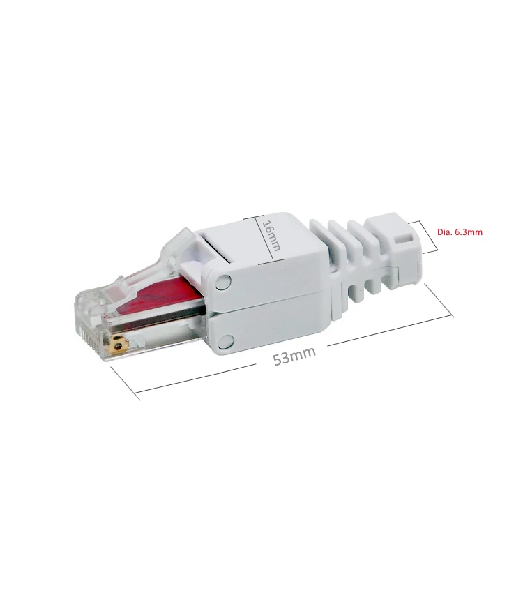 Imagem -04 - Linkwylan-conexão sem Ferramentas Plugues Modulares Conector de Campo Utp Cat5e Terminal Cat6 Rj45