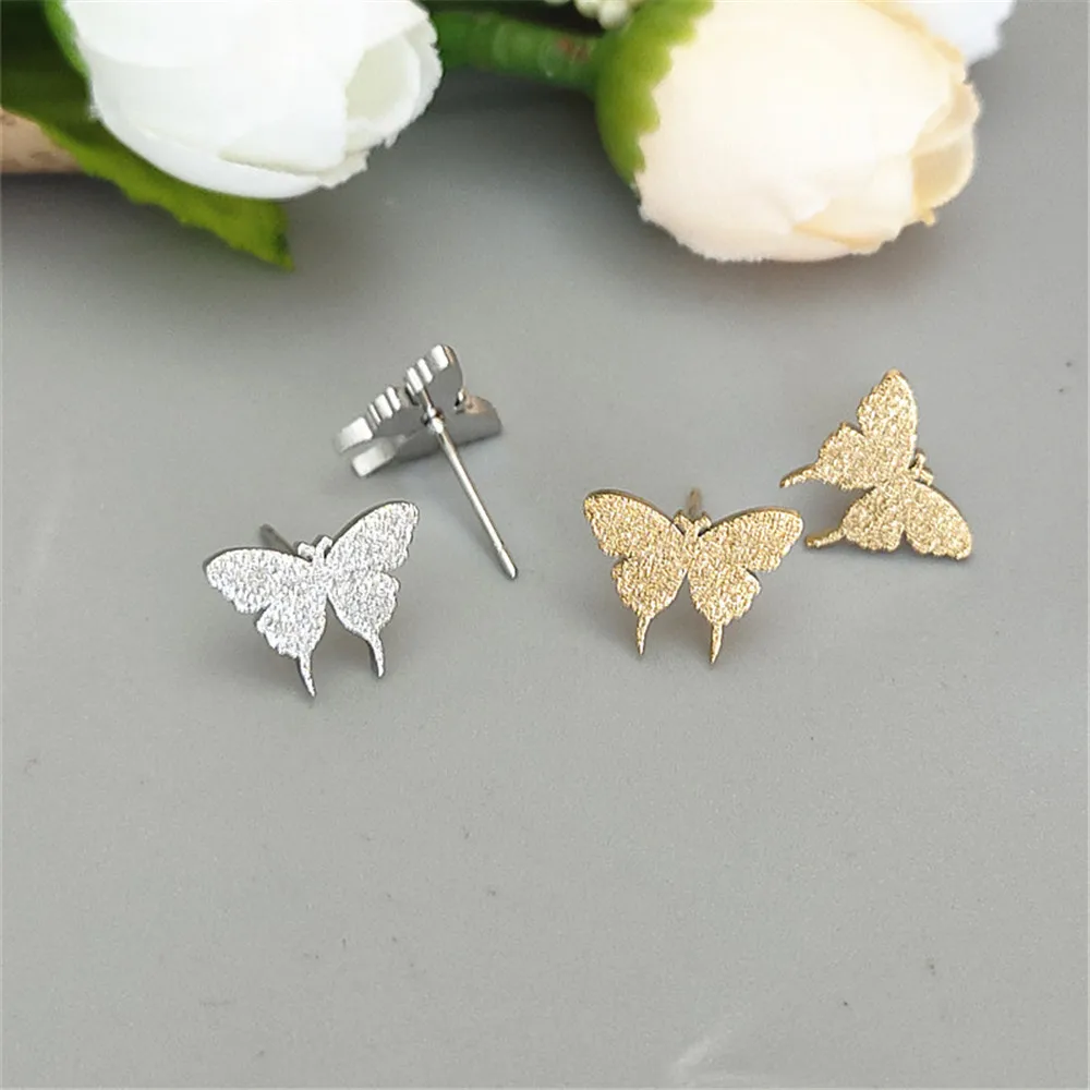 Glisten Butterfly Earring For Women And Girl Stainless Stell Minnie Animal Stud Earring Glisten Ear Cuff Bijoux Wholesale