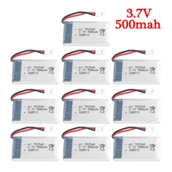 3.7V 500mAh Lipo bateria dla Syma X5C X5SC X5SW M68 X5HC X5HW X400 X800 czterech osi Model samolotu Drone 3.7V 500mah 25C baterii