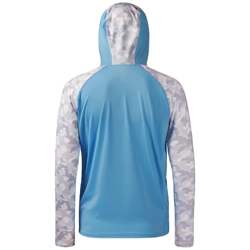 Imagen 2 del producto Bassdash-Sudadera de manga larga con capucha para hombre, camisa de pesca de rendimiento UPF 50, con estampado de camuflaje, para senderismo, ciclismo, kayak y mantenimiento seco
