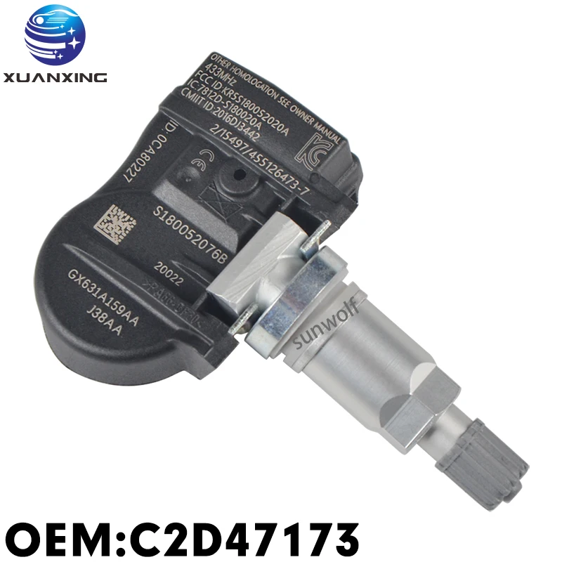 

C2D47173 датчик давления в шинах Система мониторинга TPMS 433 МГц для LAND ROVER Discovery Freelander Range Rover JAGUAR XE XF XJ