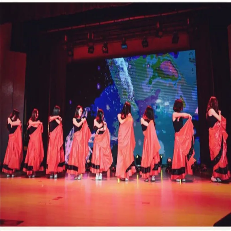 Novo estilo de desconto espanhol dança do ventre vestido mulher longo flamenco vermelho e preto vestidos flamenco