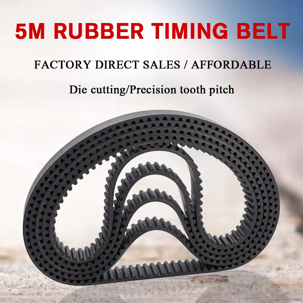 HTD 5M Timing Belt 295/300/305/310mm Length 10/15/20/25mm Width 5mm Pitch Rubber Pulley Belt Teeth 59 60 61 62 synchronous belt