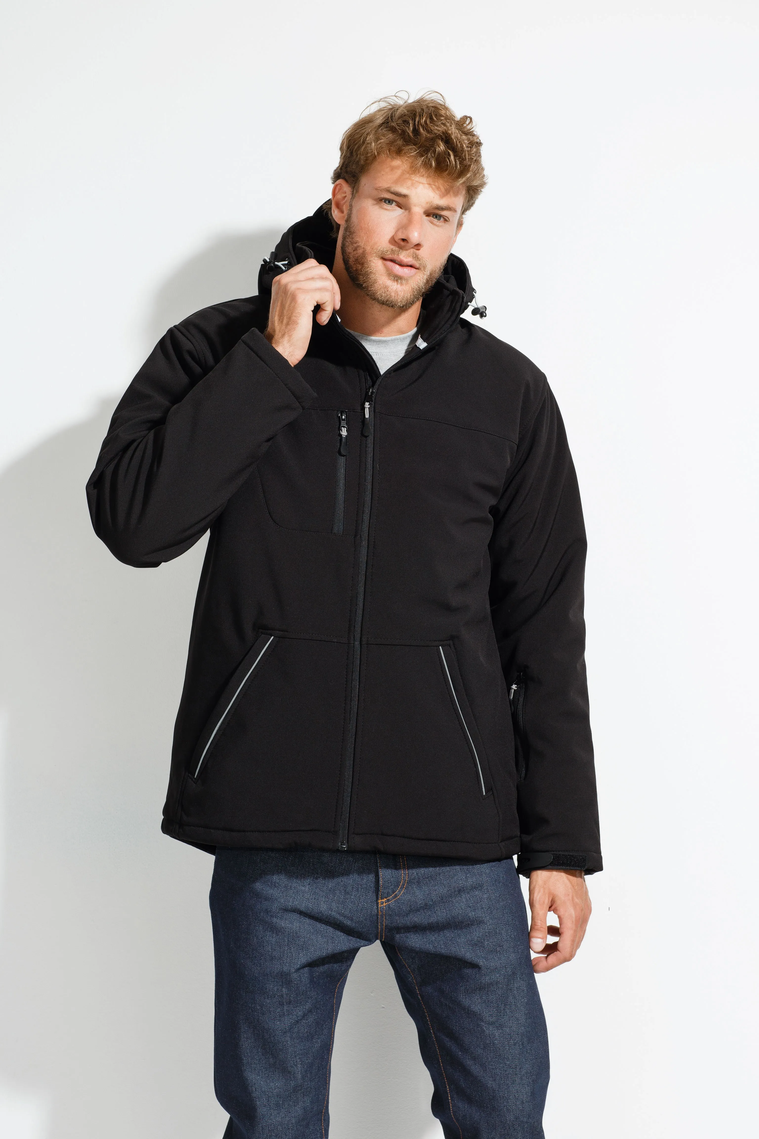 Padded SOFTSHELL jacket-waterproof and breathable-ROCK MEN WINTER