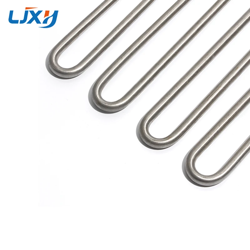 LJXH M16 4U Electric Heating Pipe All 304 SUS Tubular Double U Shape Heater Element 110V/220V/380V 3KW/4KW for Water and Oil