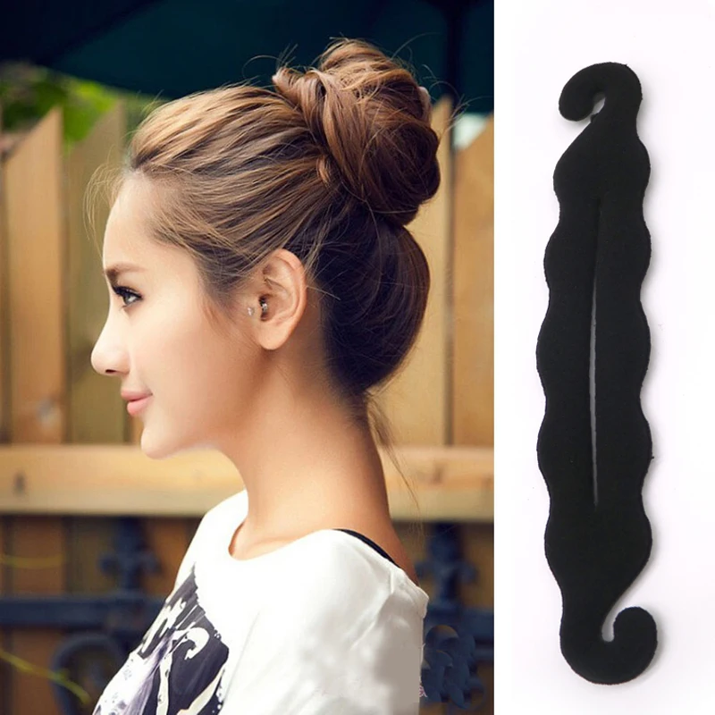 Multi Style DIY Hairstyle Tools Women Magic Donut Hair Bun Maker Braiding Twist Hair Clip Disk Pull Hairpins Hair Accessories