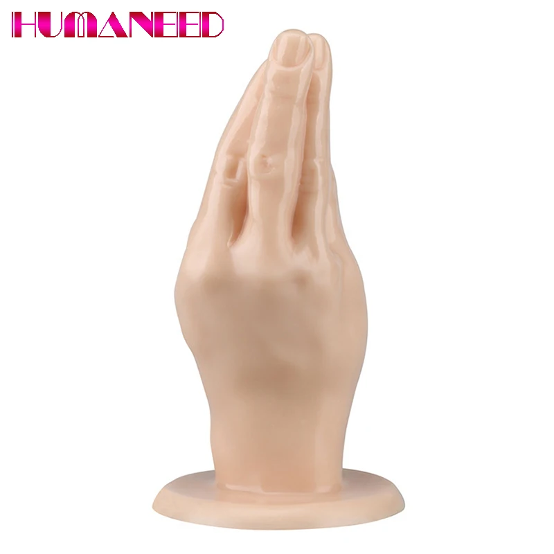 

20*10cm Exotic Finger Women Sex Products Dildo Anal Plug Suction Cup Big Hand Anus Stuffed Butt Plug Large Penis Fist Masturbate