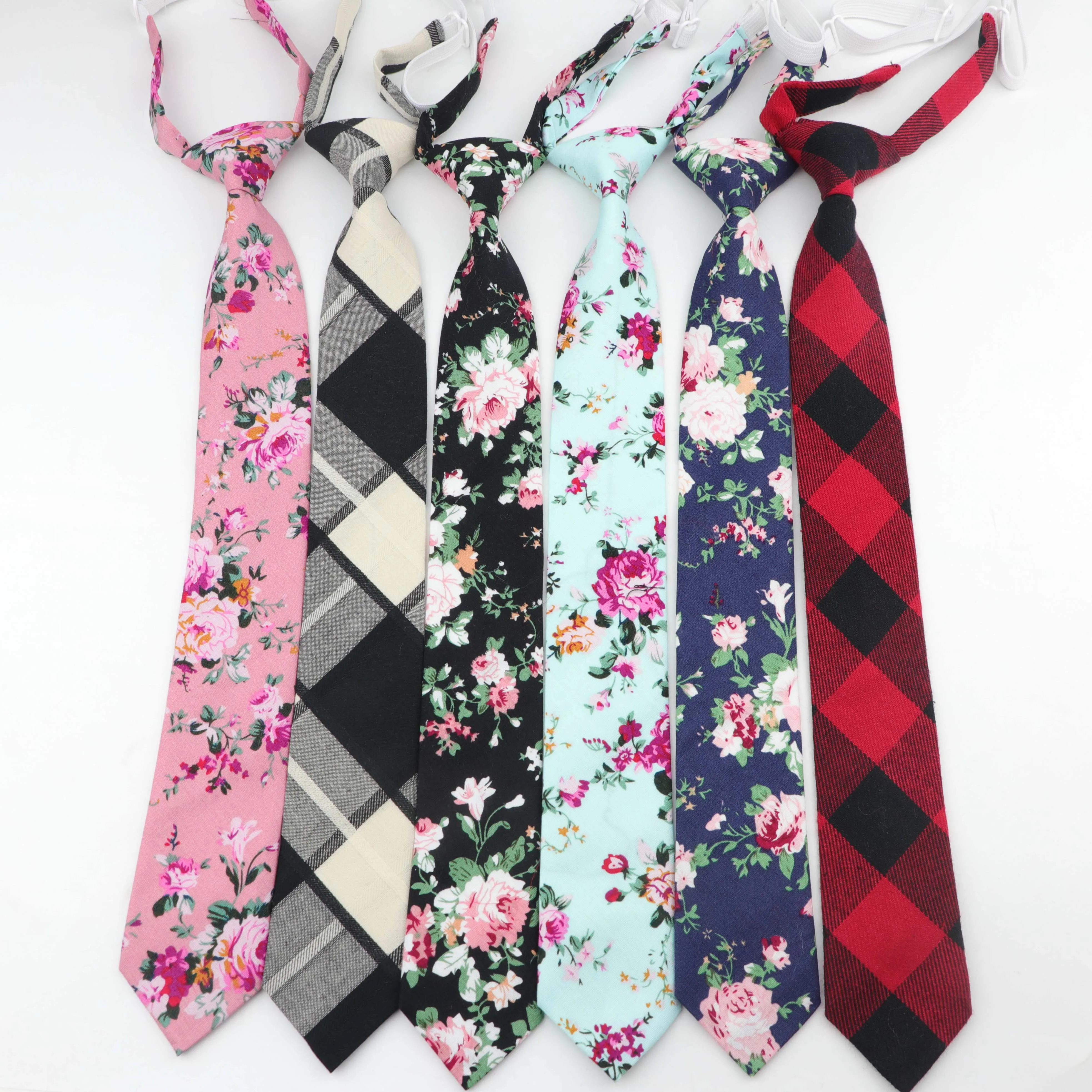 Corbata colorida de algodón para niños, corbatas florales de frutas a rayas de 5cm de ancho, corbata delgada y delgada, corbata estrecha y gruesa