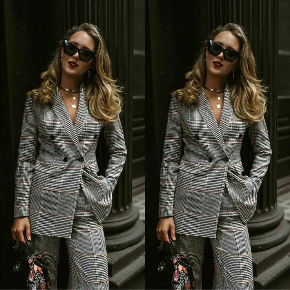 2020 Women Ladies Suits Mother Of The Bride Pant Suits Britis Business Work Uniform Formal Outfit For Weddings Tuxedos Blazer