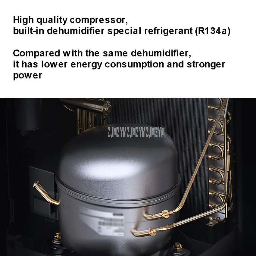 مزيل الرطوبة 40 لتر/د للمنزل مع وظيفة تنقية الهواء ، خزان مياه 2.5 لتر ، آلة إزالة الرطوبة الصناعية المنزلية الصامتة 220 فولت