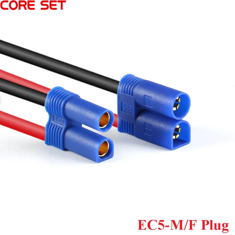 1 Paren/partij EC5 Plug 5Mm Bullet Connectors 100A Rc Lipo Batterij Adapter M/F Connector Voor Rc deel