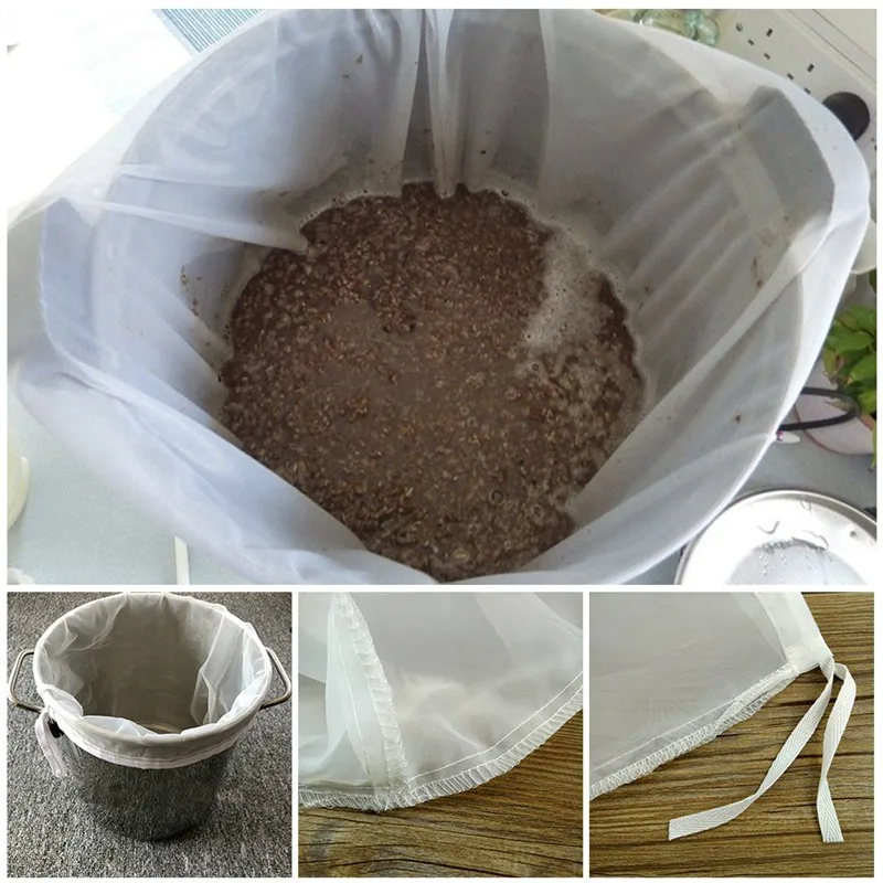 Beer Home Brew Brewing Filter Bag Brew Bag With Multi Size For All Grain Home Beer Brewer Malt Brewing, Boiled, Ground, Straine