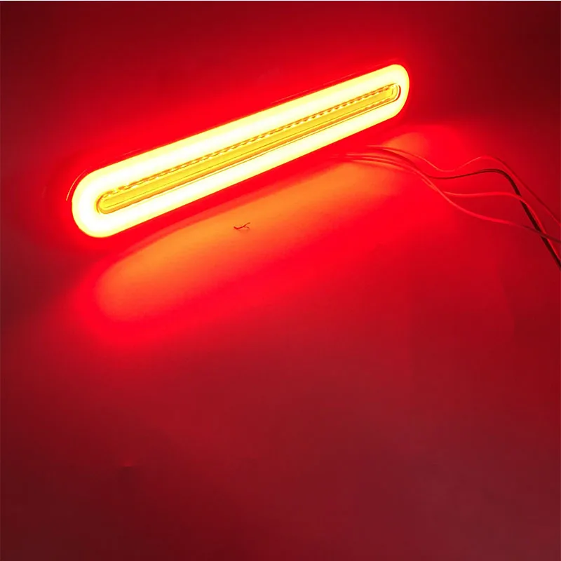 2Pcs Waterproof LED Trailer Tractor Truck Tail Light 3 in1 Neon Brake Stop Turn Signal Boat Car Flowing Water Rear Lamps 12V 24V