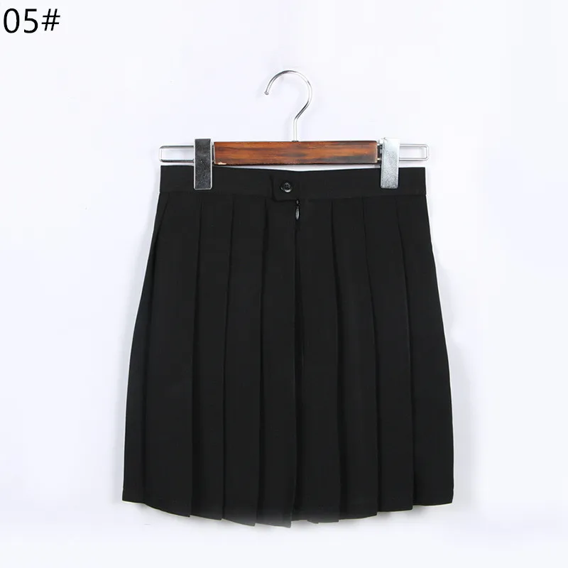 JK Uniform Skirt Large Size High Waist Pleated Skirt Sailor Dress COS Skirt Student Middle School Costume Uniform Skirt Girl 16