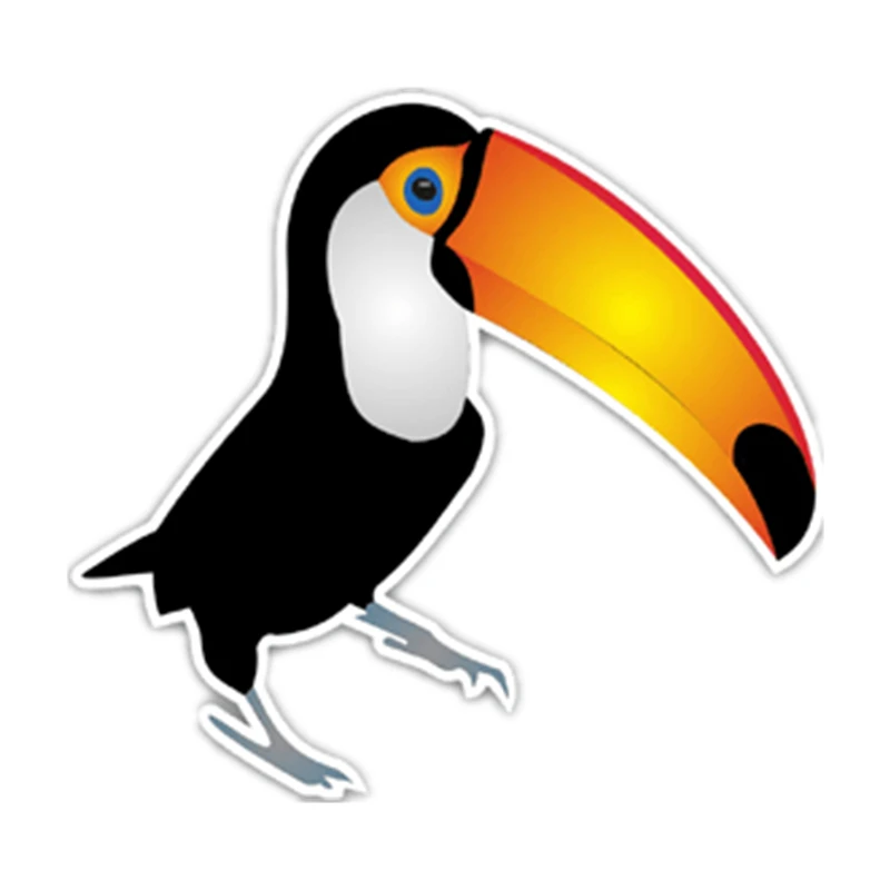 

S41156# Various Sizes Self-adhesive Decal Toucan Car Sticker Waterproof Auto Decors on Bumper Rear Window