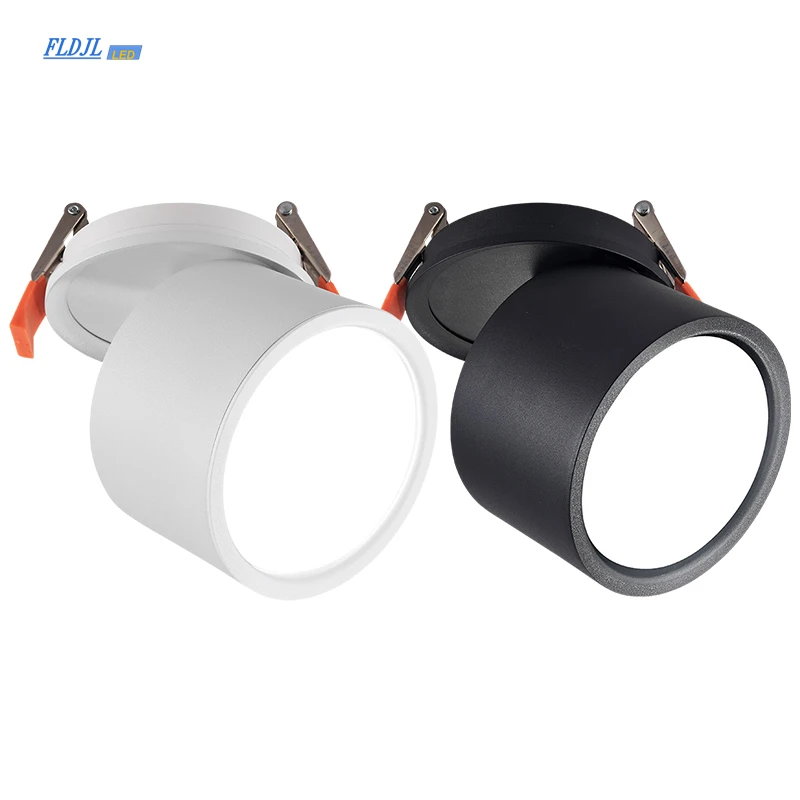 Luz de techo empotrada regulable, 7W, 12W, 15W, AC85V-285V, foco LED montado en superficie