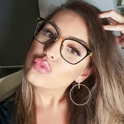 Women Eyeglasses Frame Optical Full Rim Eyewear Blue light Blocking Glasses Female UV400 Anit-Reflective Spectacles Woman Frame