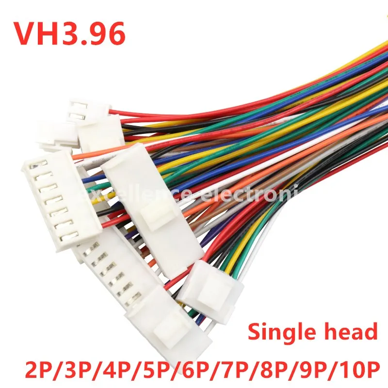 5PCS JST VH3.96 VH 3.96mm Female Housing Plug Connector Wire Cable 2 3 4 5 6 7 8 9 10Pin 22AWG Wire 20cm Length