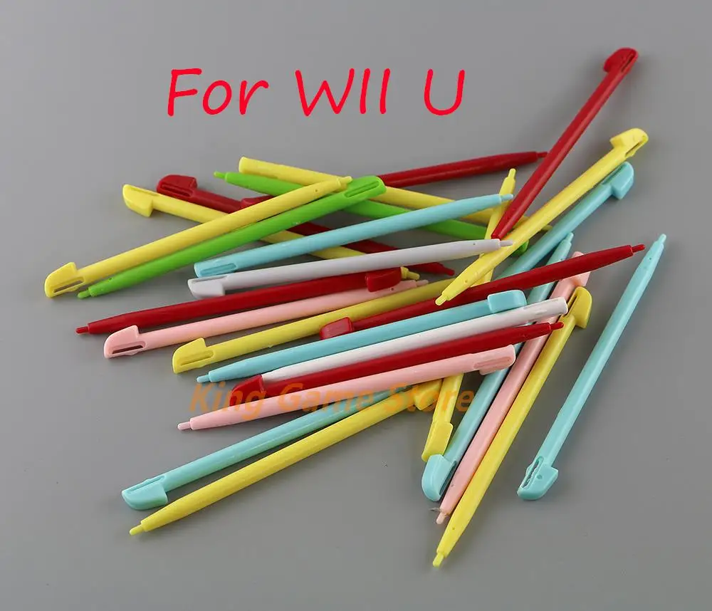 

200pcs/lot Multi Color Touch Pen For WII U Touch Stylus Pen for Nintend Wii U WIIU Game Console