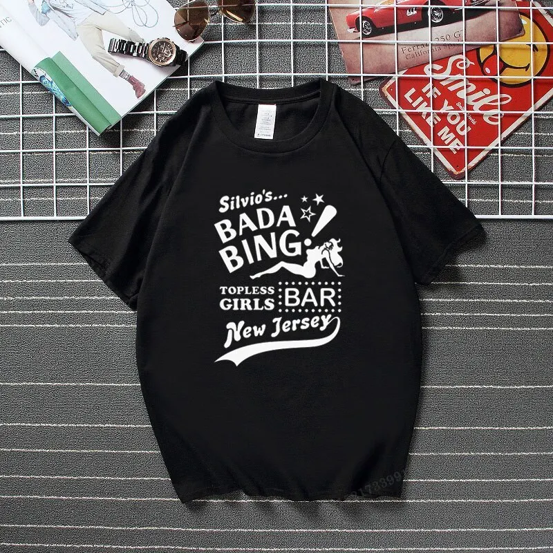 The Sopranos T-Shirt Bada Bing Club Based On The Cult Tv Dvd Series New Streetwear Top T Shirt Top Cotton Camisas Hombre Tshirts