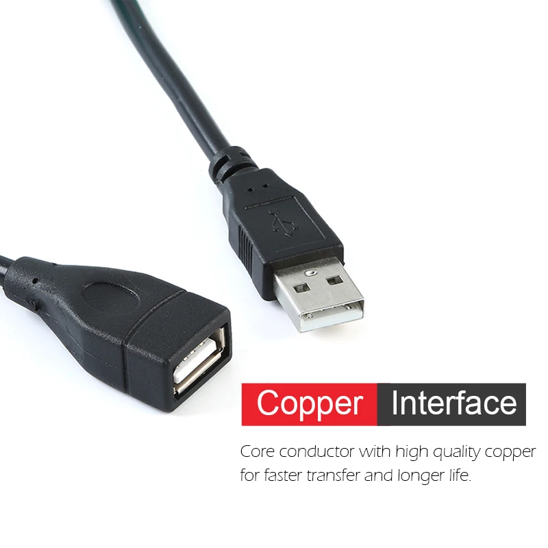 USB Extension Cable USB 2.0 cable for Smart TV PS4 Speed Data Extension Cables Male to Female Wire 0.5m 1m 1.5m 3m 5m