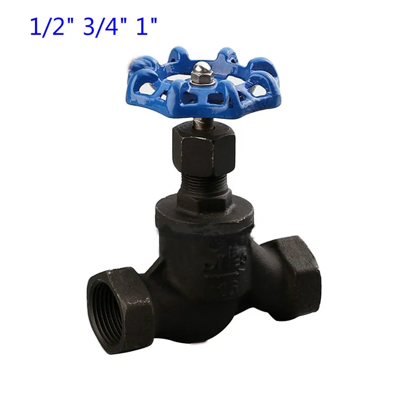 

Carbon Steel S-type Female Globe Valve SJ11W-16 High Temperature Steam Valve 1/2" 3/4" 1"