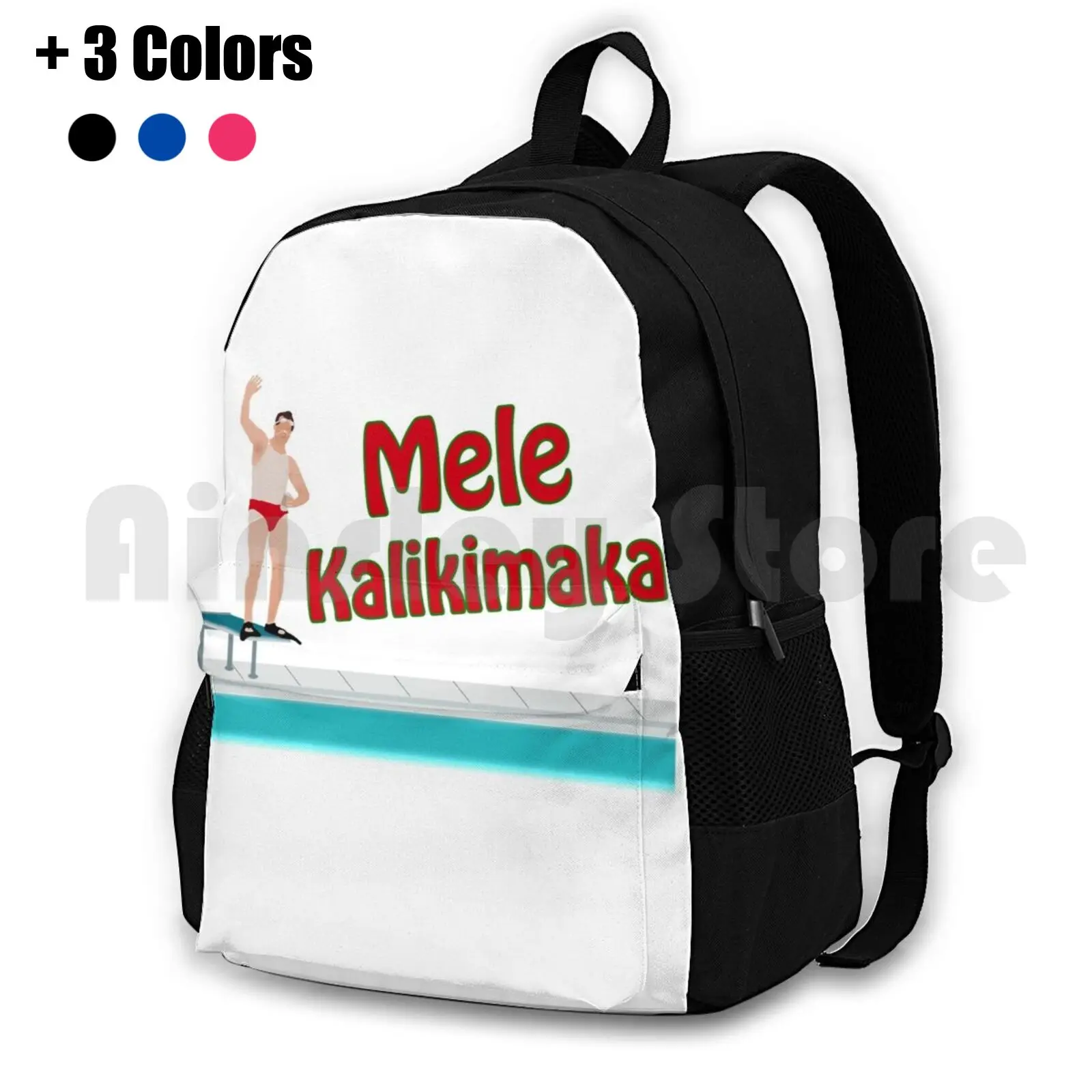 Christmas Vacation-Mele Kalikimaka Outdoor Hiking Backpack Riding Climbing Sports Bag Christmas Vacation Cousin Eddy Eddie