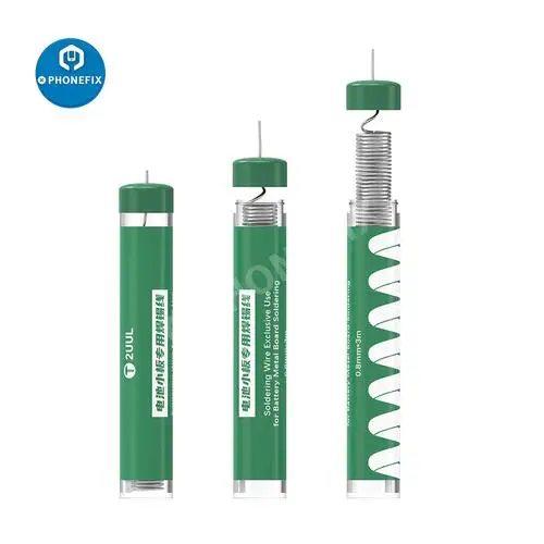 2UUL 0.8mm X 3M drut lutowniczy specjalne zastosowanie do baterii metalowa płyta spawanie bateria telefonu komórkowego lutowanie naprawcze drut lutowniczy narzędzie