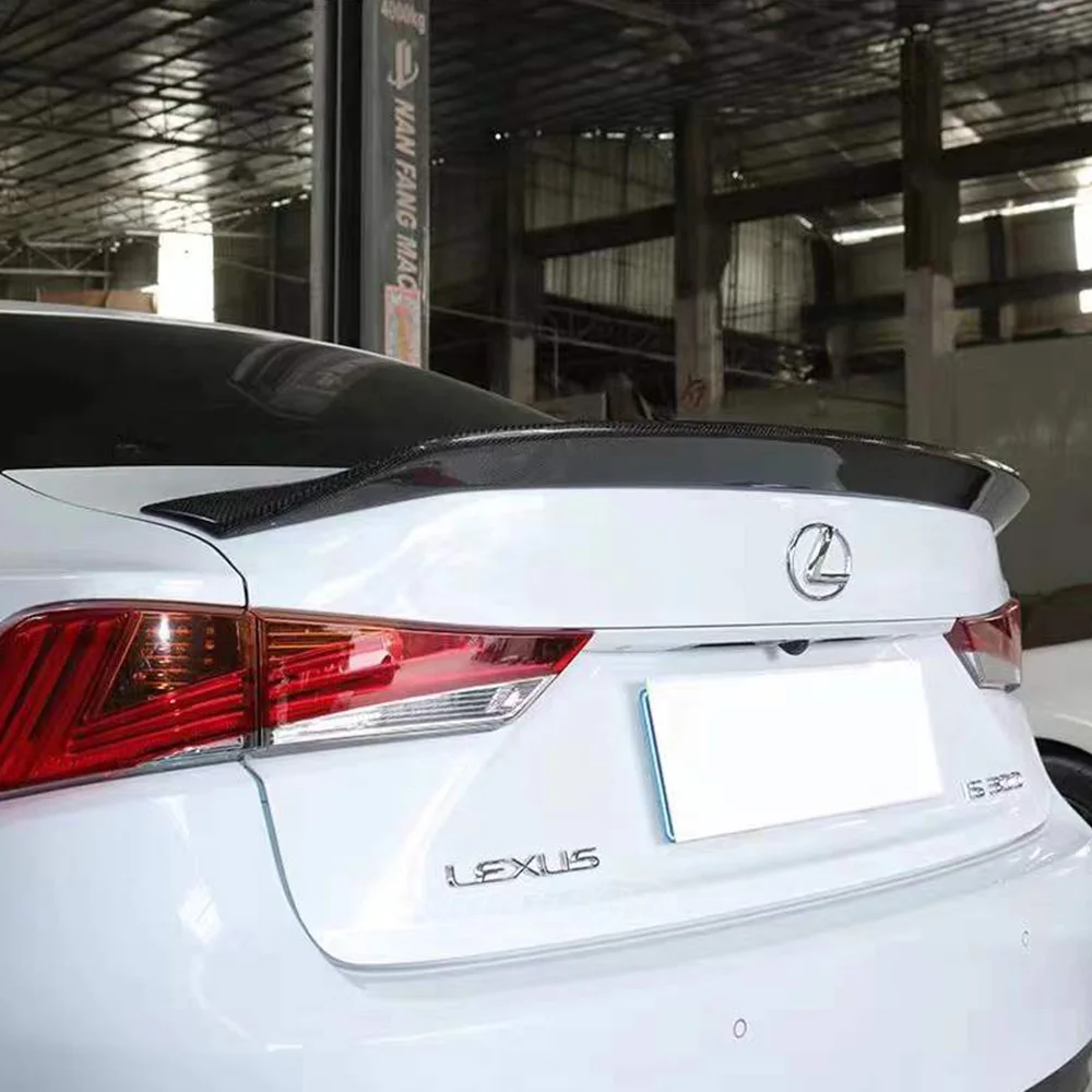 AR Style Rear Trunk Spoiler For Lexus IS200 IS250 IS350 IS300 2013-2019 Exterior Carbon Fiber Rear Boot Spoiler Wing Car Styling