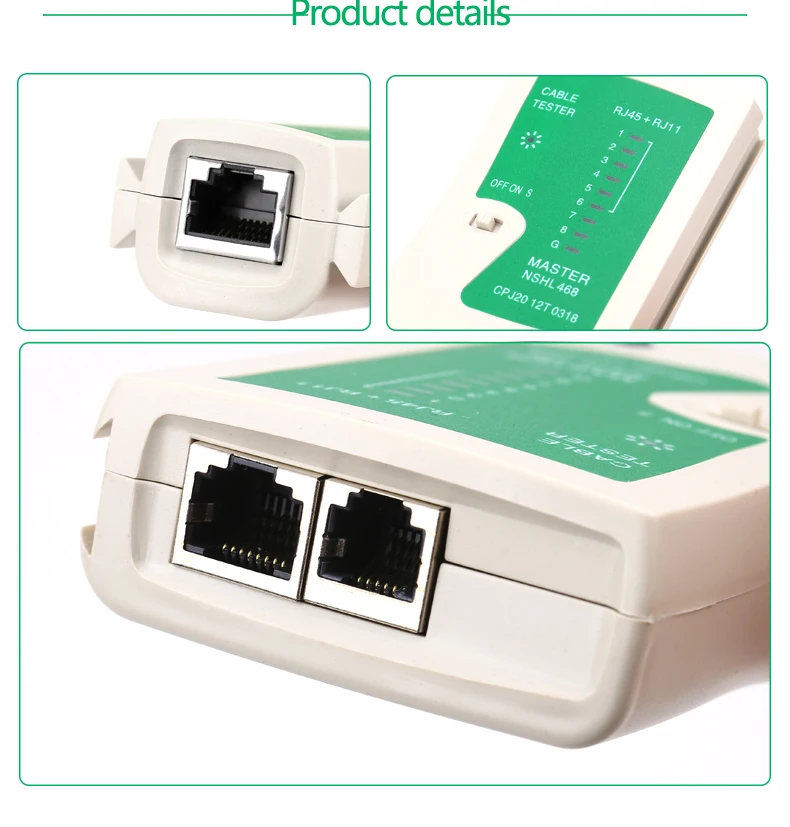 RJ45 RJ11 RJ12 CAT5 UTP Network LAN Cable Tester High Quality Networking Tool Retail NSHL468 Wholesale fast shipping