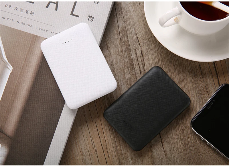 10000mAh Slim Mini Power Bank for iPhone Xiaomi Huawei Samsung Powerbank 2 USB Portable Charger External Battery Pack Power Bank