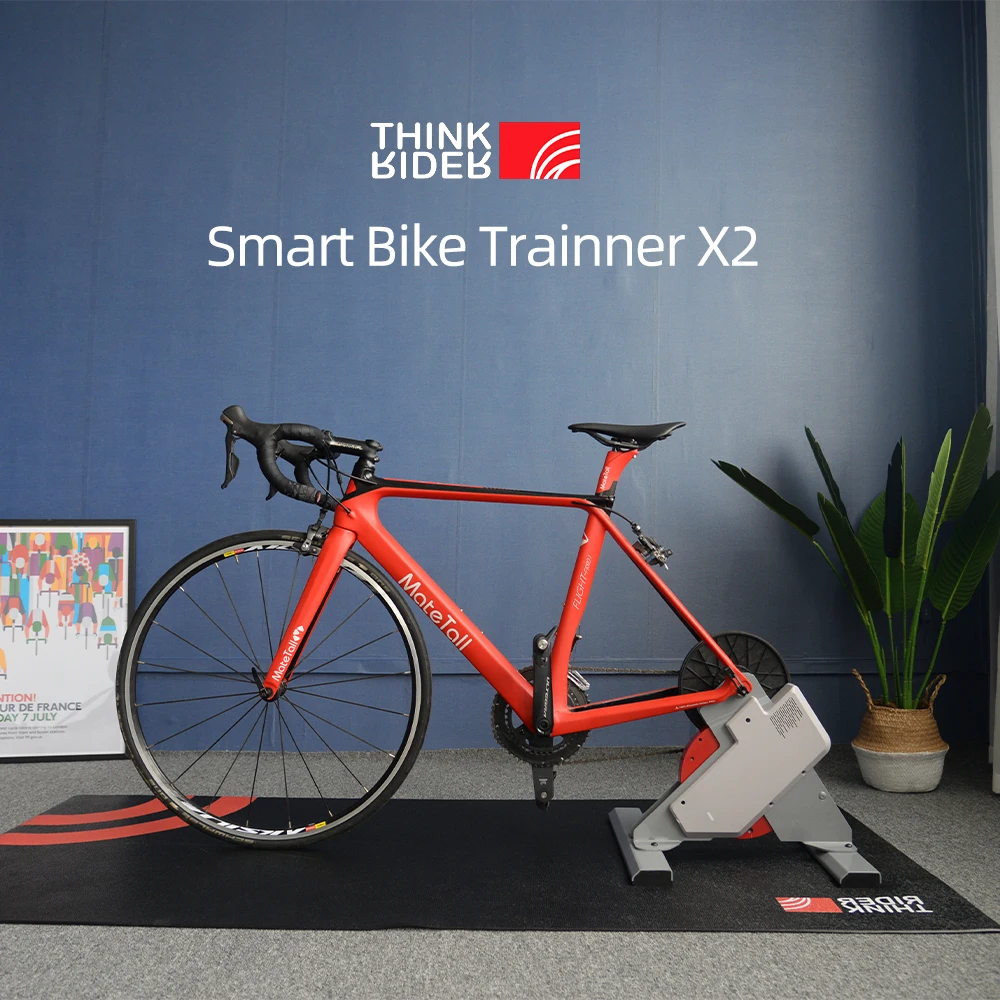 Thinkrider X2 Smart Bike Trainer, MTB Road Bicycle, Home Trainer, Medidor de Potência Embutido, Medidor de Potência Compatível com Zwift, Novo, 2022