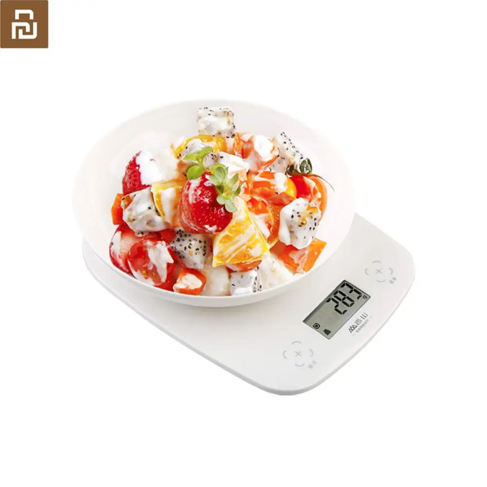 

original Youpin electronic kitchen scale 1g high precision up to 5kg weighing LCD display ABS health