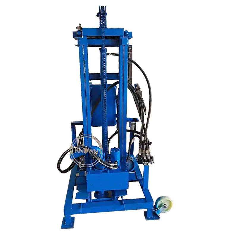 Electric Hydraulic Water Well Drilling Rig Machine Portable Deep Well Borehole Mine Drill Rig Machine With Drilling Rod Head