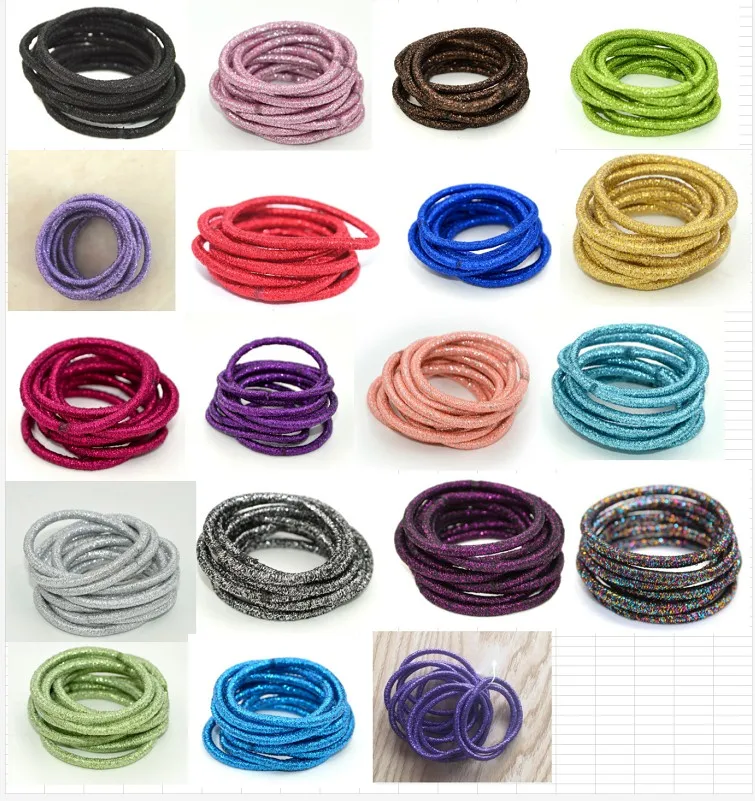 1000pcs/lot 4mm Girls Elastic Hair Bands Rubber Band Scrunchies Headband Ponytail Holder Gum For Hair Kids Hair Accessories