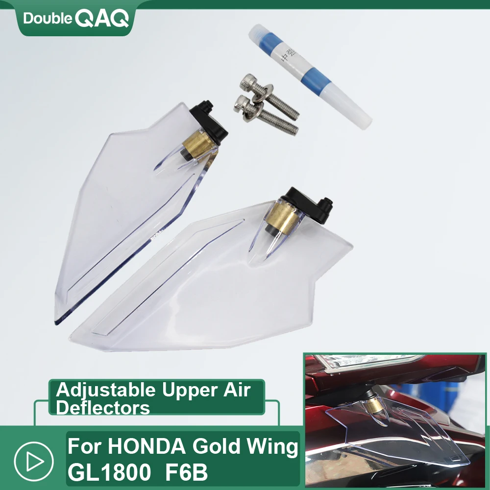 

Motorcycle Accessories Adjustable Upper Air Deflectors For HONDA Gold Wing GL1800 2018 2019 2020 F6B