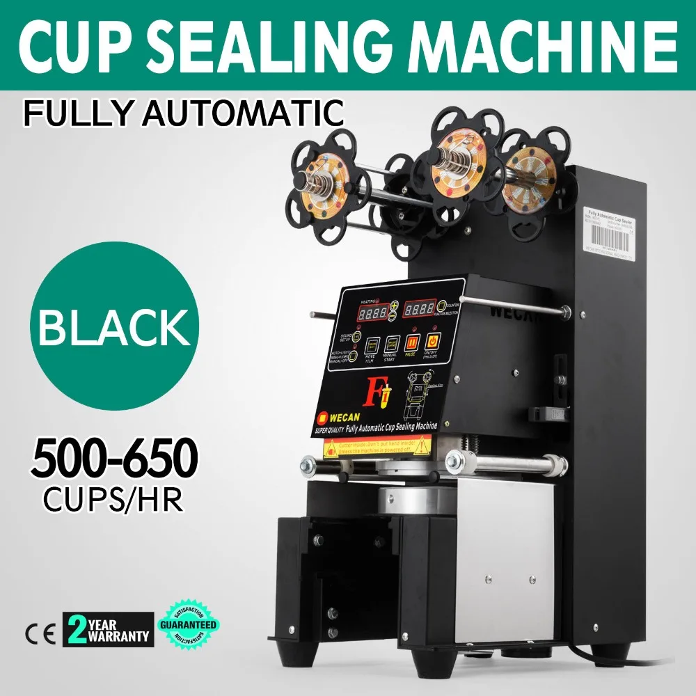 

Electric Fully-automatic Bubble Tea Cup Sealing Machine 420W 500-650 Cups/Hr