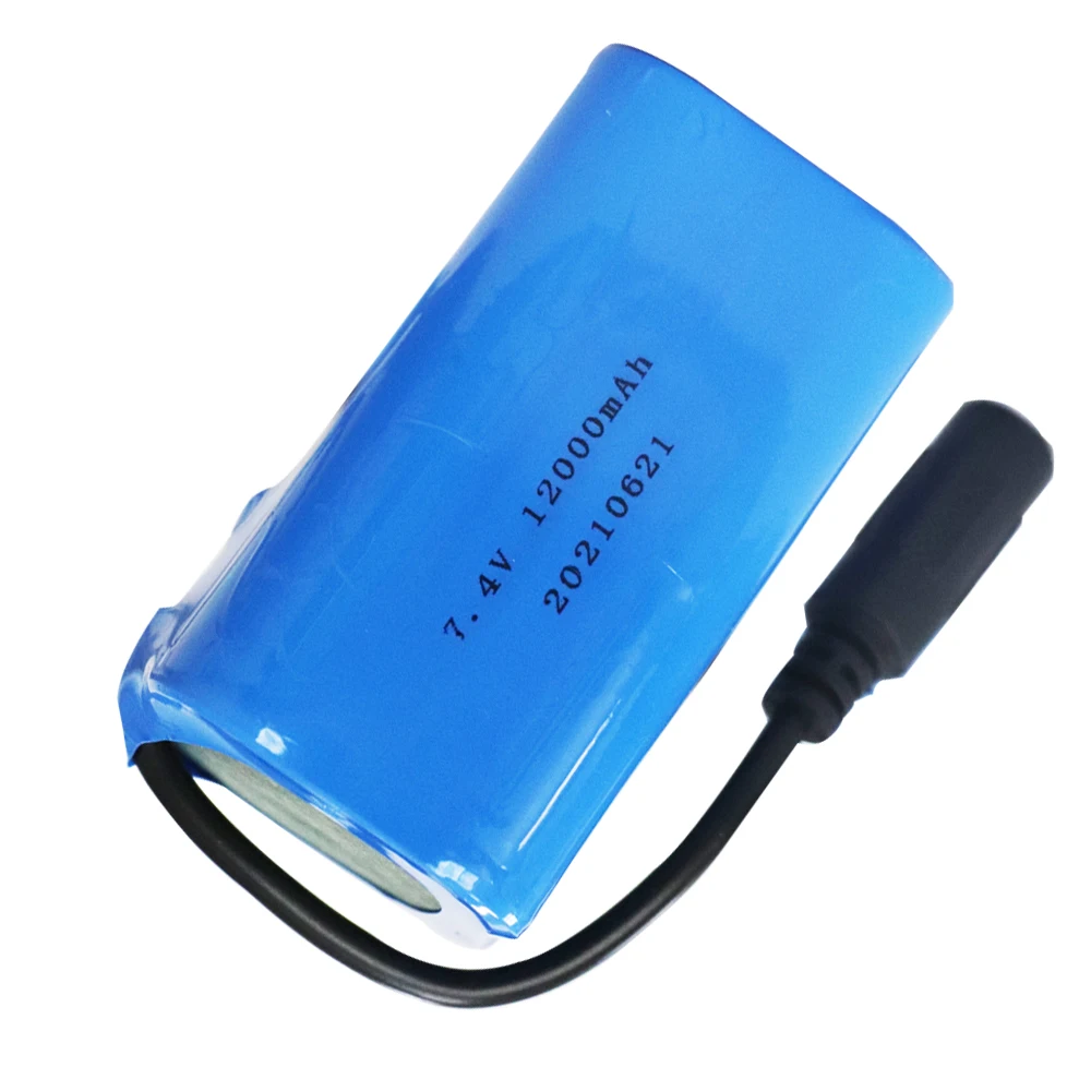 7.4V 12000Mah 6000Mah Lipo Battery with Charger For T188 T888 2011-5 V007 C18 H18 Remote Control RC Fishing Bait Boat toys Parts