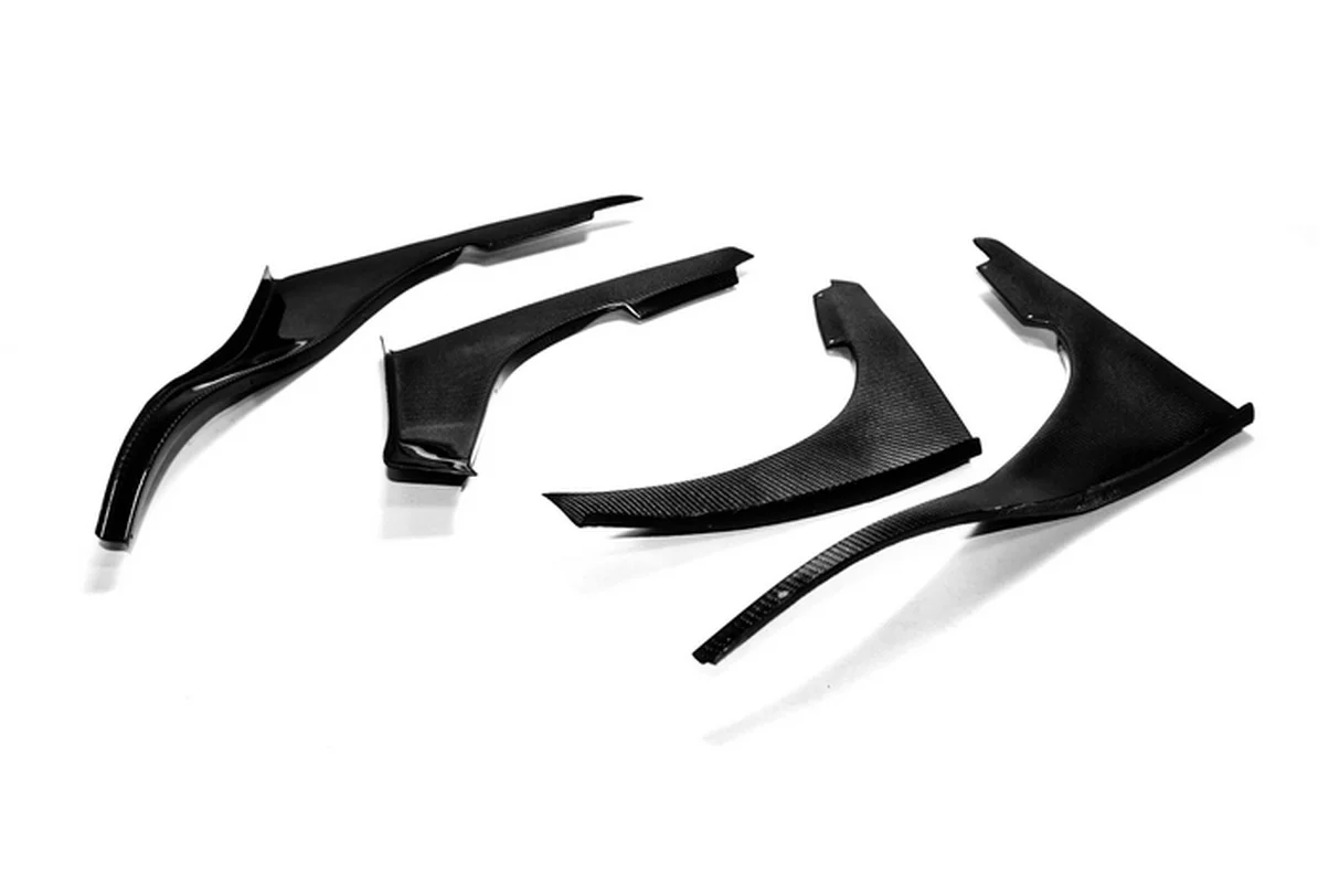 For Nissan R32 Skyline GTR TBO Style Carbon Fiber Front Bumper 4 pcs Canard Exterior(Will fit on standard For GTR front bumper)